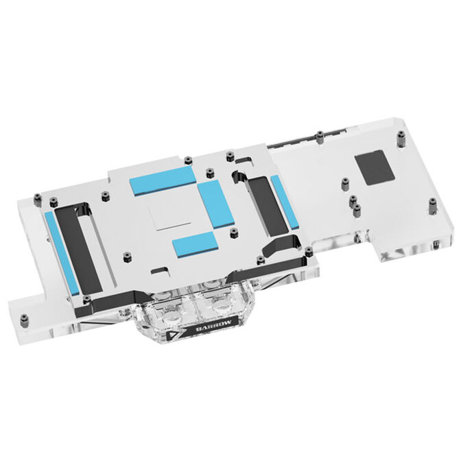 Barrow LRC2.0 full coverage GPU Water Block for ASUS TUF 3070 Aurora RGB - Acrylic image number 2