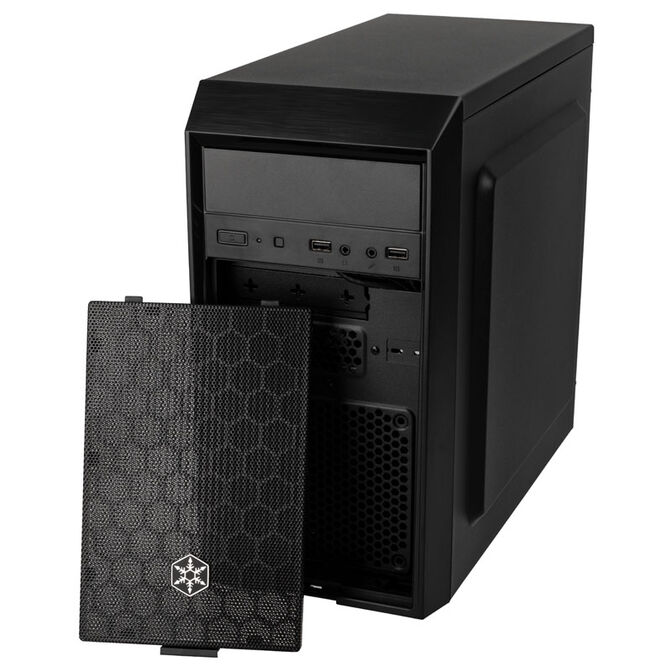 SilverStone Precision PS16 Micro-ATX case - black image number 3