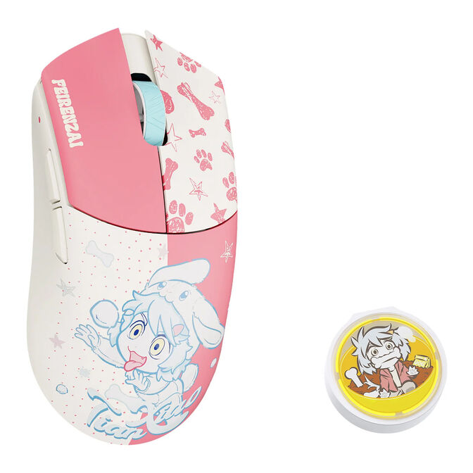 WLMOUSE x FEIRENZAI Beast G Mini Wireless Gaming Mouse, 8,000Hz - Yellow/Pink image number 0