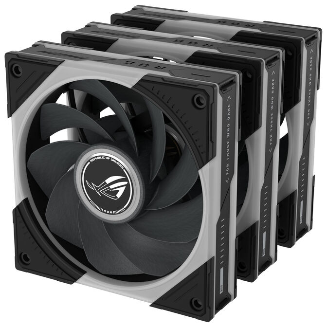 ASUS ROG Eurux GR120 ARGB PWM L&uuml;fter - Reverse Blade, 3er-Pack, schwarz image number 3