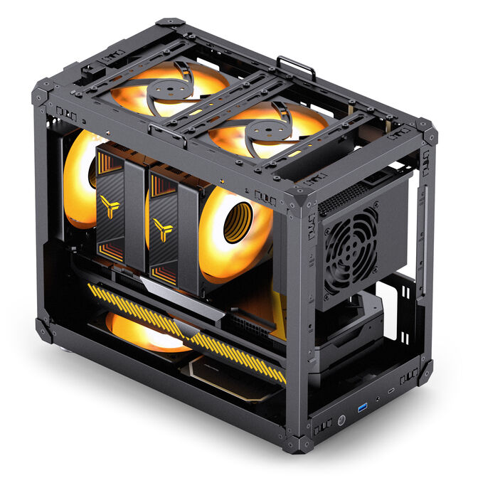 Jonsbo C6 MAX PC-Geh&auml;use, Mini-Geh&auml;use, Micro-ATX, Tempered Glass - schwarz image number 5
