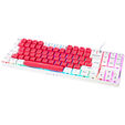 GAMIAC TKL90G Gaming Keyboard, Kailh Blue Switches, RGB - white/red image number null