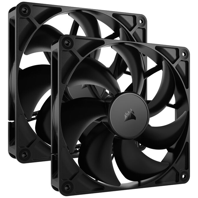 Corsair RS Series 140, PWM L&uuml;fter 2er Pack - 140mm, schwarz image number 0