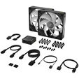 CORSAIR iCUE LINK RX140 MAX RGB PWM L&uuml;fter - 2er-Pack, 140mm, schwarz image number null