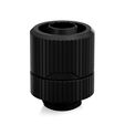 EK Water Blocks EK-Torque Rotary STC-16/10 Fitting Straight, G1/4 Inch Female Thread to 16/10mm - Black image number null