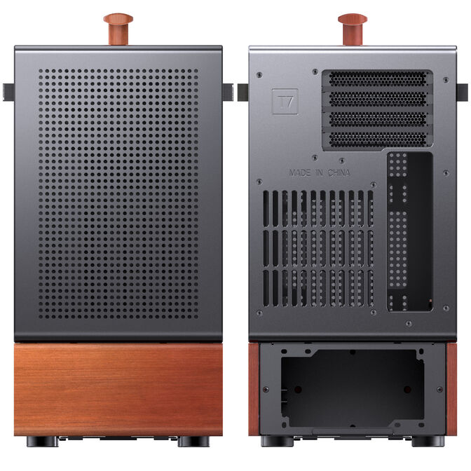 Jonsbo T7 PC Case, Mid Tower, mATX, Tempered Glass - black image number 10