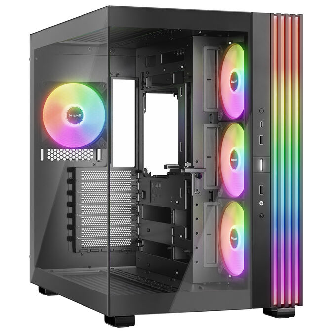 be quiet! Light Base 600 LX PC Case, Mid Tower, Tempered Glass, ARGB - black image number 0