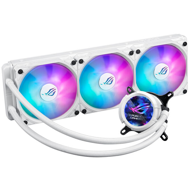 ASUS ROG Strix LC III 360 ARGB LCD All-in-One-Wasserk&uuml;hlung - 360mm, wei&szlig; image number 0