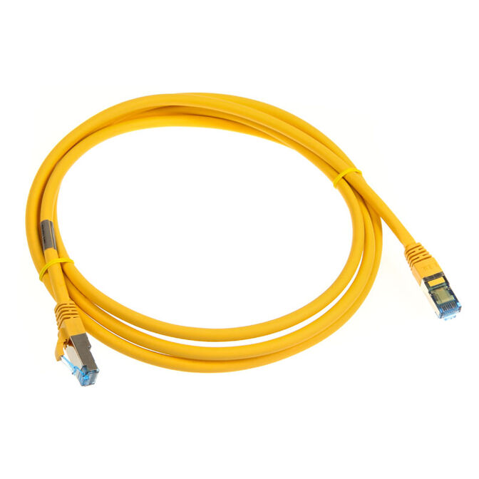 InLine Patchkabel Cat.6A, S/FTP (PiMf), 500MHz, gelb - 2m image number 1