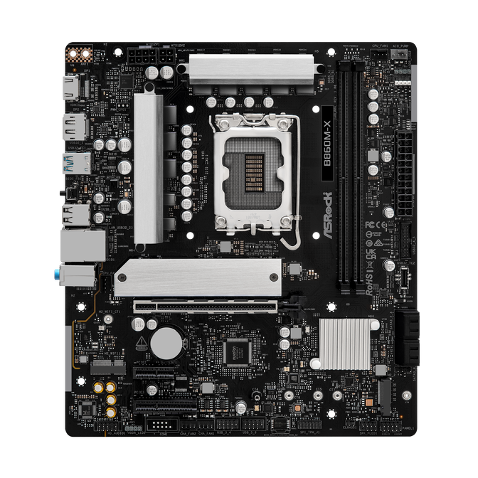 ASROCK B860M-X Mainboard, Sockel 1851, Intel B860, mATX, DDR5 image number 4