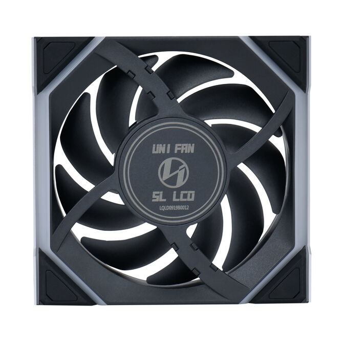 Lian Li UNI FAN SL Wireless LCD L&uuml;fter, ARGB, PWM, 3er-Pack inkl. Controller - Reverse Blade, 120 mm, schwarz image number 6