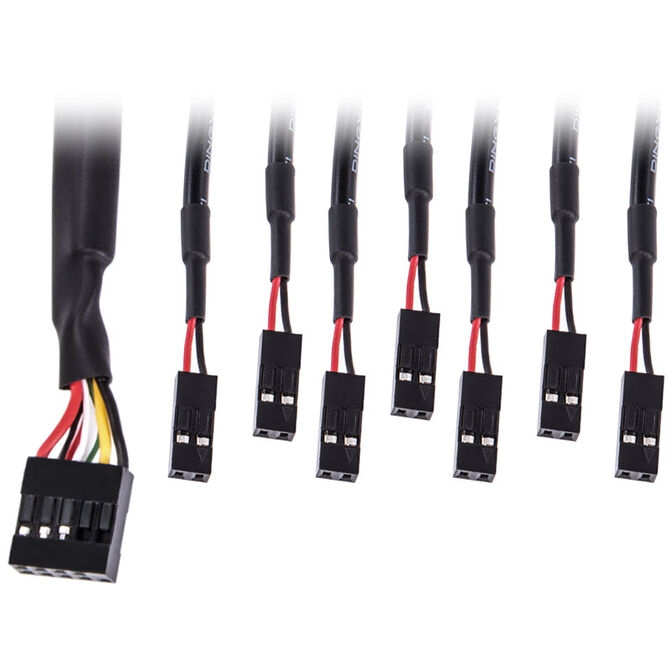 Alphacool Front I/O-Panel mit USB 2.0 und Kabelsatz f&uuml;r Servergeh&auml;use image number 5