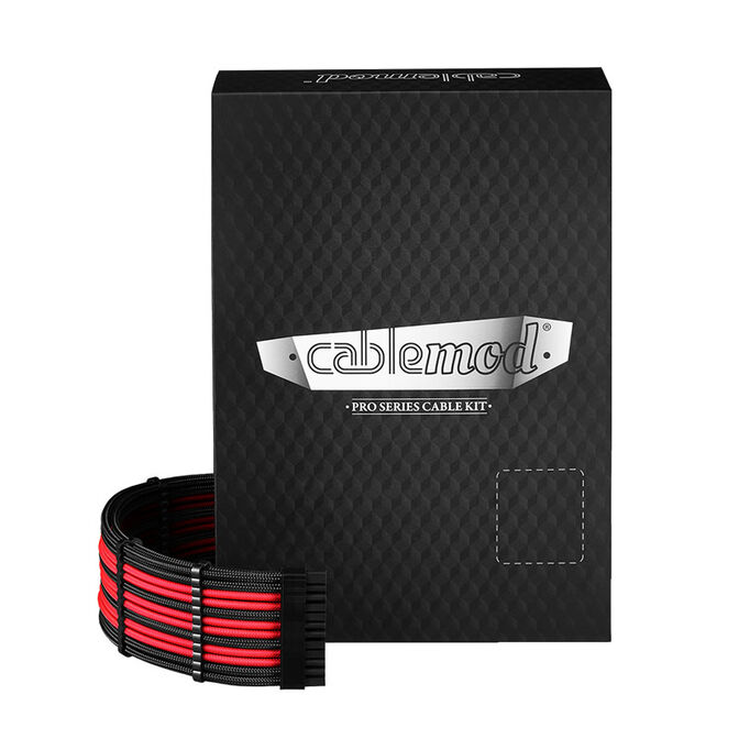 CableMod C-Series PRO ModMesh 12VHPWR Cable Kit for Corsair RM, RMi, RMx (Black Label) - black/red image number 3