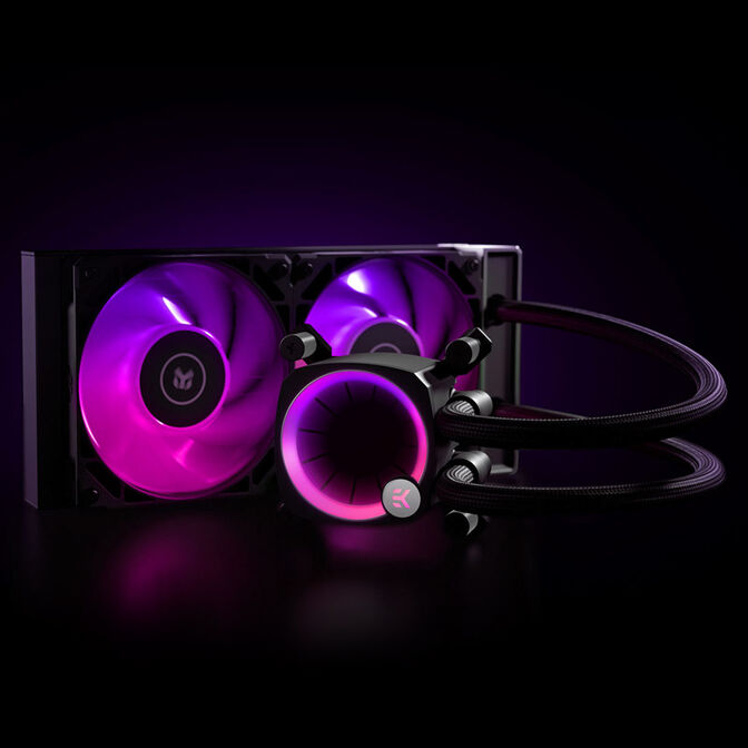 EK Water Blocks EK-Nucleus AIO CR240 Lux D-RGB AiO Wasserk&uuml;hlung - 240 mm, schwarz image number 1