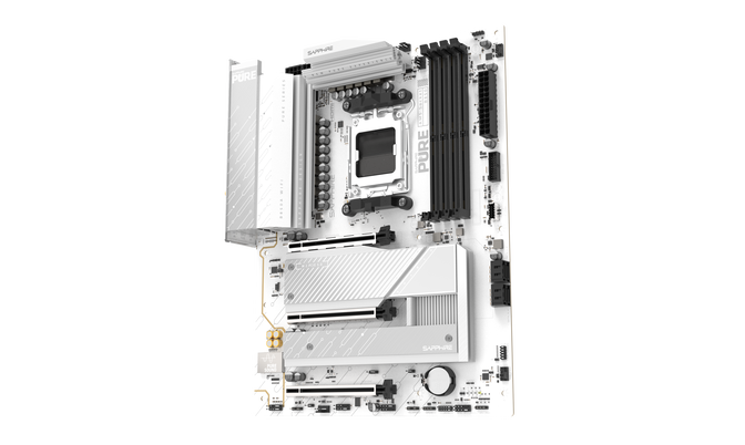 Sapphire Pure B850A WiFi7 Mainboard, AMD B850, Sockel AM5, DDR5 image number 5
