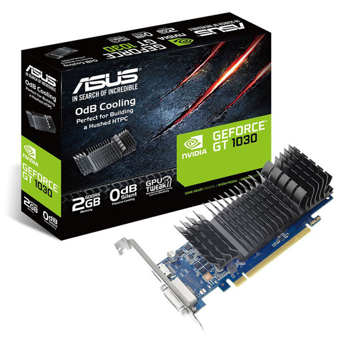 ASUS GeForce GT 1030, 2048 MB GDDR5, Low Profile - passiv image number 0