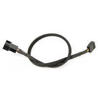 Watercool 4-Pin PWM Verl&auml;ngerung, schwarz - 30cm
