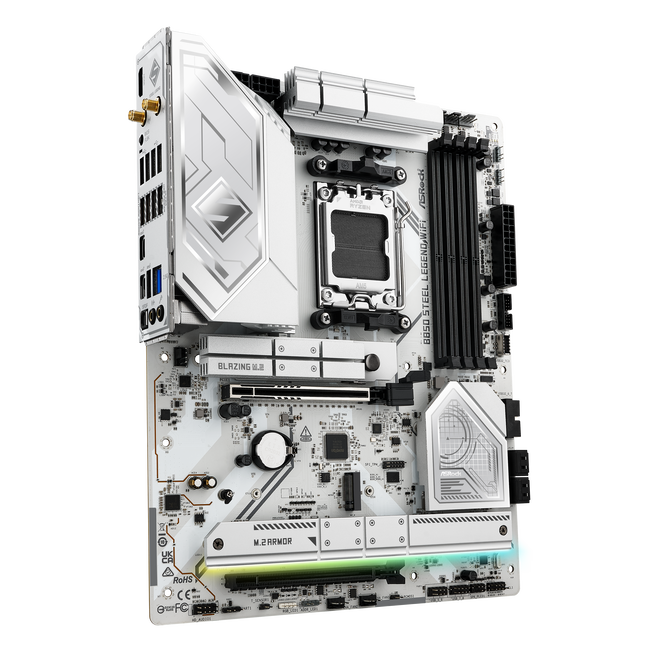 ASROCK B850 Steel Legend WiFi Mainboard, Sockel AM5, AMD B850, ATX, DDR5 image number 1