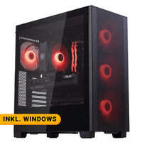 King Mod Systems Gaming-PC Mach 5 Rot, AMD Ryzen 5 7500X3D, RX 9070 XT - Fertig-PC mit Windows