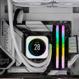 Corsair Vengeance RGB DDR5-6000 RAM, CL36, XMP - 32 GB Dual-Kit, white image number null
