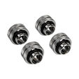 Corsair Hydro X Series XF Hardline fitting straight G1/4 inch to 12mm OD hard tube - 4 pack, chrome image number null