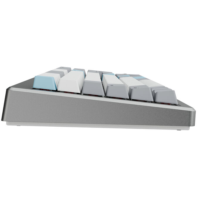 Ducky Cushion 98 Gaming-Tastatur, 96%, US-Layout, Shush Red Switches - Silver image number 3