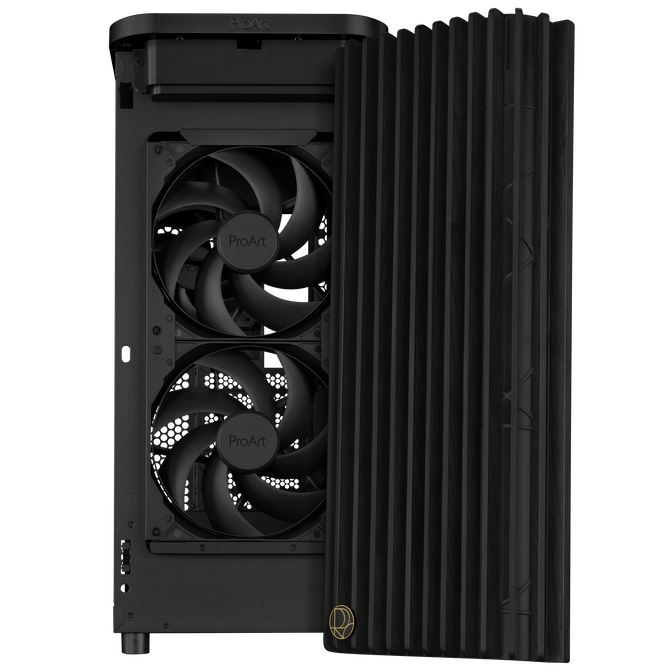 ASUS ProArt PA401 Wood Edition PC-Geh&auml;use, Midi-Tower,  ATX, Tempered Glass - schwarz image number 10