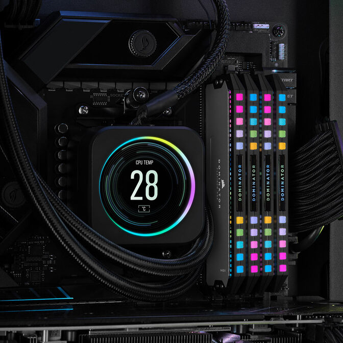 Corsair Dominator Platinum RGB DDR5-6000 RAM, CL30, EXPO - 64 GB Dual-Kit, grey image number 7