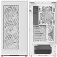 Aerocool D520A PC Case, Mid Tower, ATX, Tempered Glass, RGB - White image number null