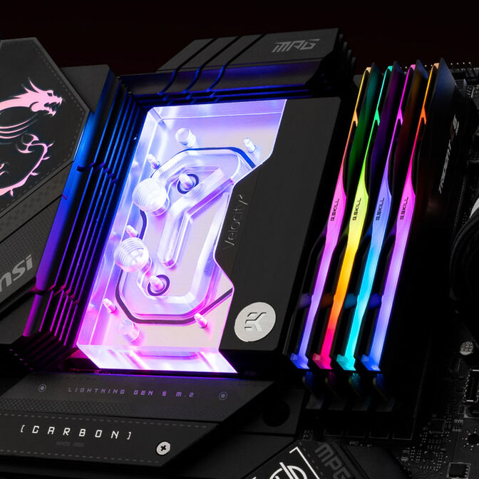 EK Waterblocks EK-Quantum Velocity&sup2; D-RGB - AM5, Nickel + Acryl image number 2