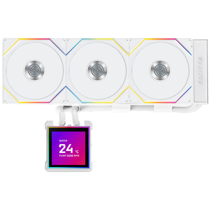 Lian Li LANCOOL 217 INF PC Case Bundle + HydroShift II LCD-S 360TL AiO - White image number 14