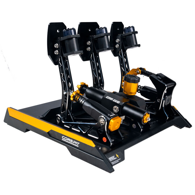 CONSPIT CPP EVO 3 V2 Pedalset, hydraulischer Bremszylinder, mit Kupplungspedal - schwarz image number 5