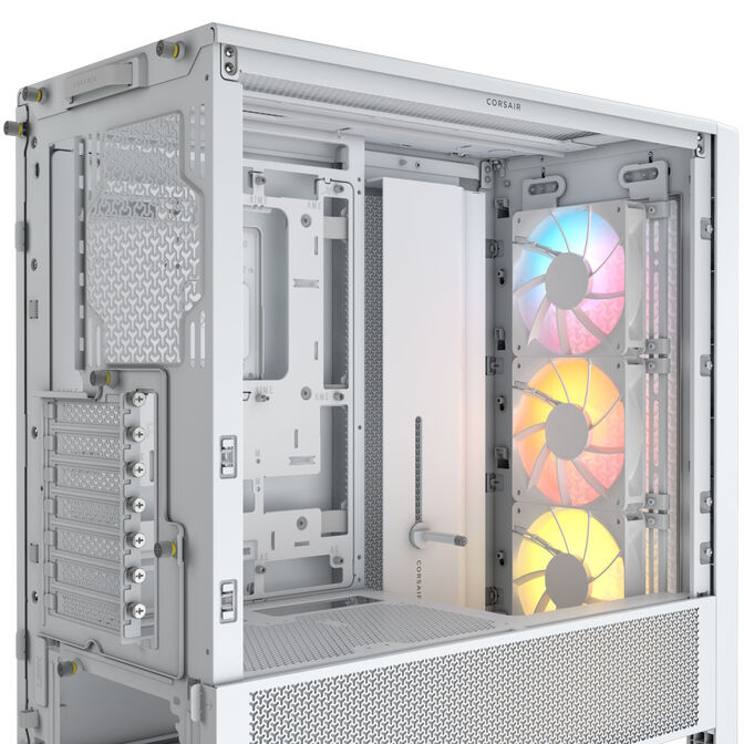 Corsair Frame 4000D RS ARGB PC-Geh&auml;use, Midi-Tower, E-ATX, RGB, Tempered Glass - wei&szlig; image number 2