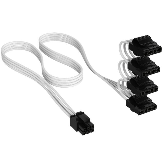 Corsair Cable Set, Type 4, DC Cable Pro Kit, individually sleeved - white image number 12