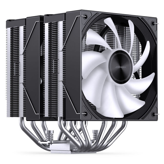 Jonsbo CA80 CPU-K&uuml;hler, Dual-Tower, 2 x 120mm, PWM, RGB - schwarz image number 2