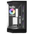 HYTE Y50 Midi-Tower PC-Geh&auml;use, E-ATX, Tempered Glass - Pitch Black image number null