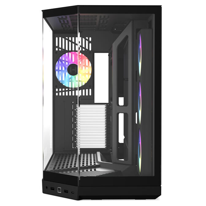 HYTE Y50 Midi-Tower PC-Geh&auml;use, E-ATX, Tempered Glass - Pitch Black image number 3