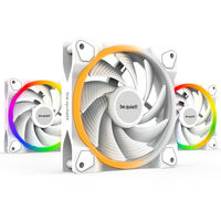 be quiet! Light Wings ARGB PWM L&uuml;fter, Triple Pack - 120mm, wei&szlig;, High Speed
