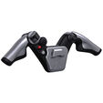 VIRPIL Controls P-JET Yoke Handle, 404mm Griffbreite, mit Notiz-Clip - silber image number null