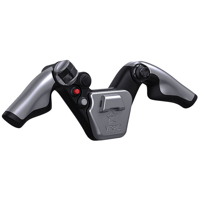 VIRPIL Controls P-JET Yoke Handle, 404mm Griffbreite, mit Notiz-Clip - silber image number 0