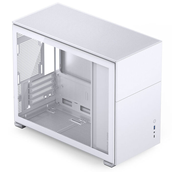 Jonsbo D31 Micro-ATX Geh&auml;use, Tempered Glass - wei&szlig; image number 1