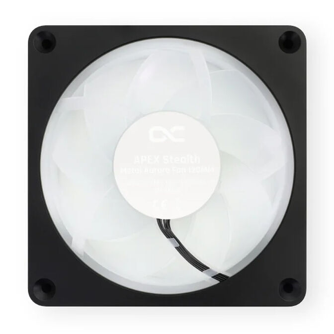 Alphacool Apex Stealth Metal Aurora PWM Fan, RGB - matte black, 120mm image number 2