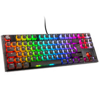 Ducky One 3 Aura Black TKL Gaming Keyboard, RGB LED - MX-Speed-Silver