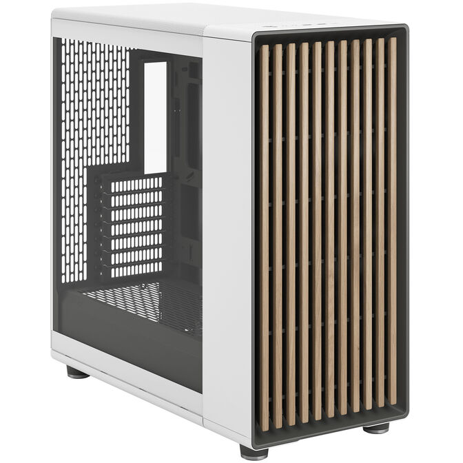 Fractal Design North XL RC Chalk TG Clear PC Case, Mid Tower, ATX, Tempered Glass - white image number 1