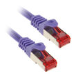 InLine Patch Cable Cat.6, S/FTP (PiMf), 250MHz, violet - 0.5m image number null