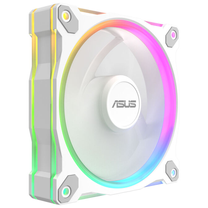 ASUS Prime MR120 ARGB-L&uuml;fter, PWM, Reverse - 120mm, wei&szlig; image number 3