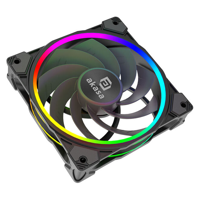 Akasa SOHO AR12 Reverse PWM-L&uuml;fter, RGB - 120mm, schwarz image number 0