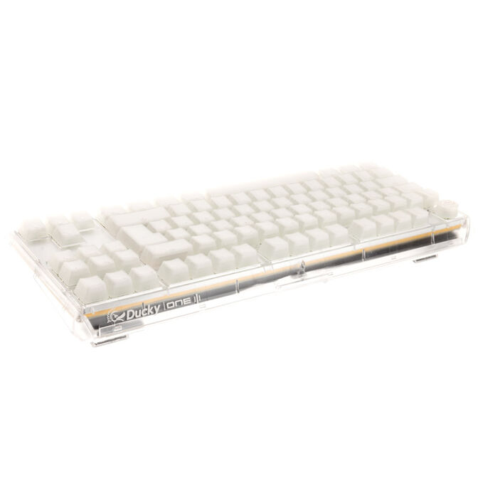 Ducky One 3 Aura White TKL Gaming Keyboard, RGB LED - MX-Silent-Red image number 2