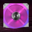EK Water Blocks EK-Quantum Impulse 120 D-RGB PWM Fan - 120mm, white image number null