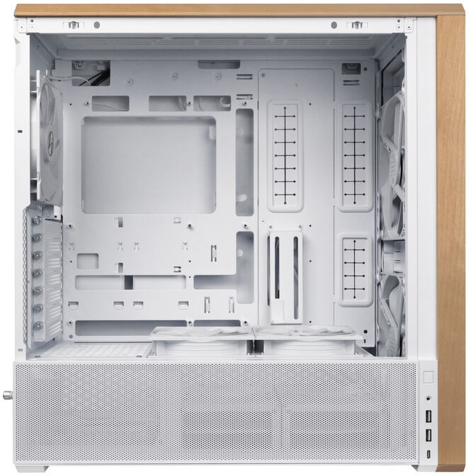 Lian Li Lancool 217 PC Case, Mid Tower, ATX, Tempered Glass - White image number 3